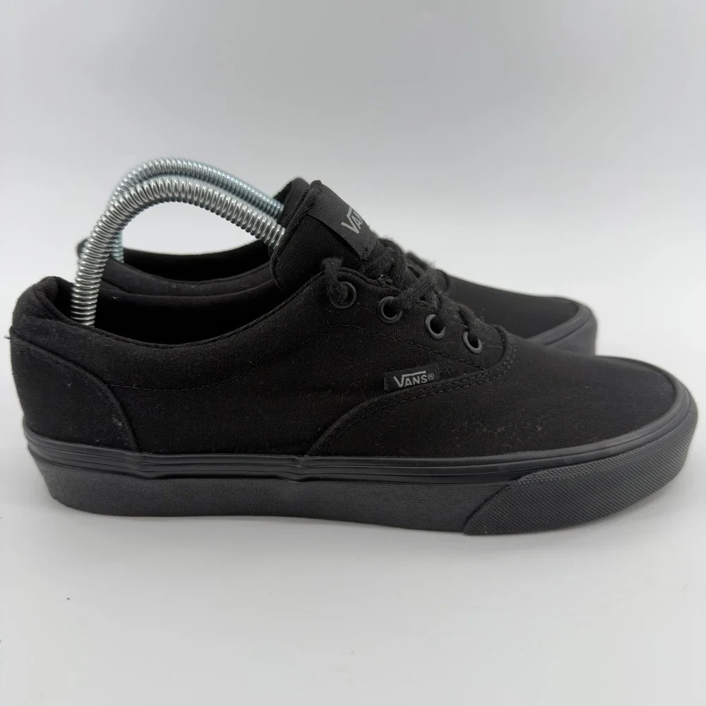 Vans Atwood Low Triple Black Canvas Skate Shoes Womens 9 Low Top Sneaker